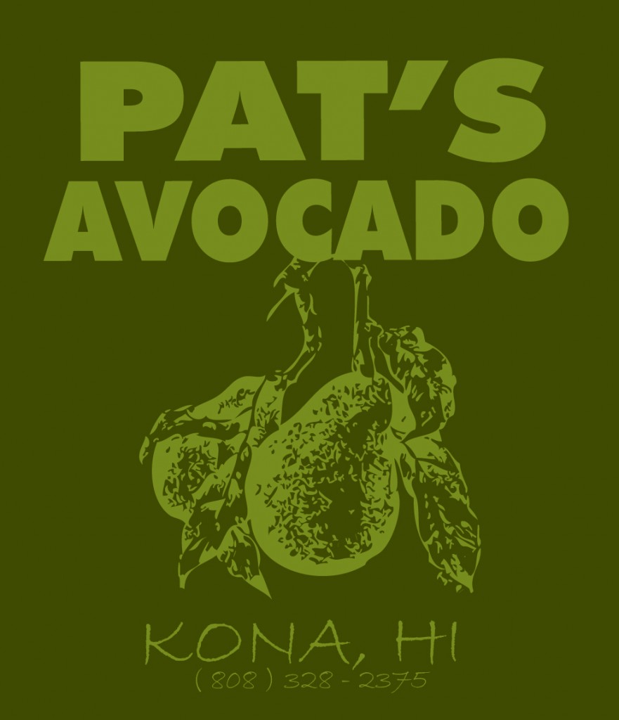 Pat's Avocado Company Logo and Shirt Design